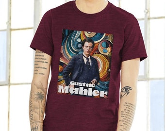 Gustav Mahler Auriculares Compositor Camiseta unisex Crewneck, Camiseta Mahler, Camiseta Mahler, Mahler Music Teacher Music Student Gift
