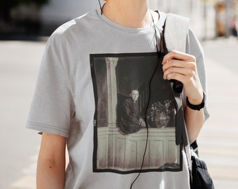 Camiseta unisex con cuello redondo del compositor Sergei Rachmaninoff, camiseta de Rachmaninoff, camiseta de Rachmaninov, regalo para estudiantes y profesores de música