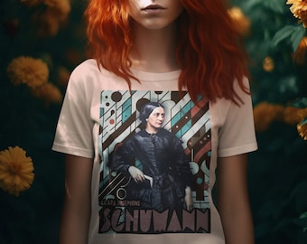 Clara Schumann im Komponisten Unisex Crewneck T-Shirt, Clara Schumann T-Shirt, Clara Schumann T-Shirt, Musiklehrer Geschenk, Musiklehrer Geschenk