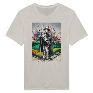 Fellow Friends Eat Sleep Hurdy Gurdy Unisex T-Shirt Small Grey