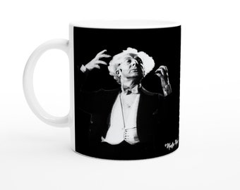 Taza de cerámica blanca de 11 oz de Leopold Stokowski