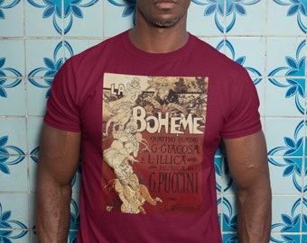 Giacomo Puccini La Boheme Opera Unisex Crewneck T-shirt, La Boheme Tee Shirt, La Boheme T Shirt, Music Teacher Gift, Music Student Gift