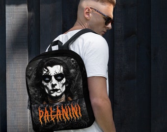 Niccolo Paganini Black Metal Backpack