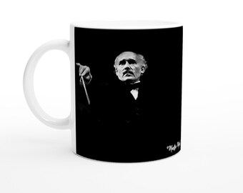 Taza de cerámica blanca Toscanini de 11 oz