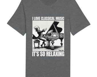 Mozart Heavy Piano Premium Unisex Crewneck T-shirt