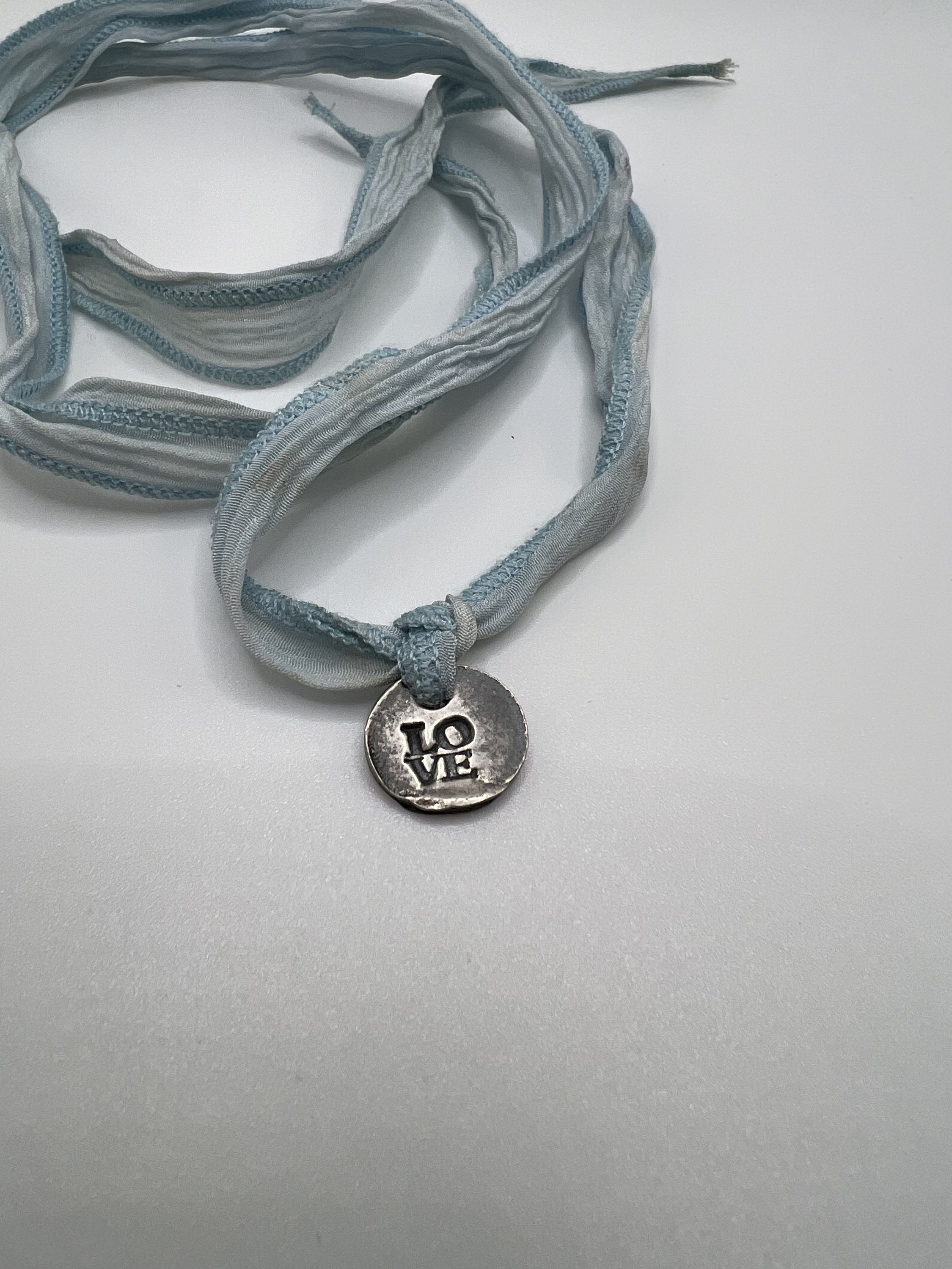 Silk Ribbon Wrap Bracelet Rustic Cross, LOVE philadelphia or Owl ...