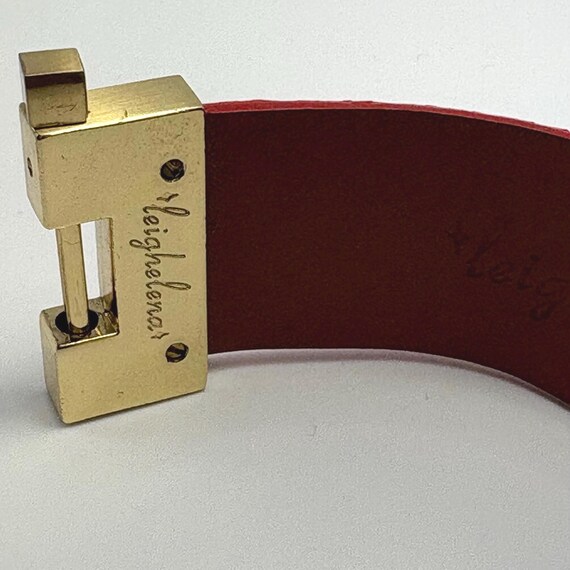 Vintage Leighelena Python Leather Wrap bracelet - image 2