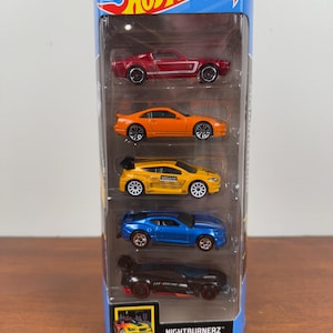 Hot Wheels Night Burnerz 5 Pack Collectible 1/64 Die Cast Cars
