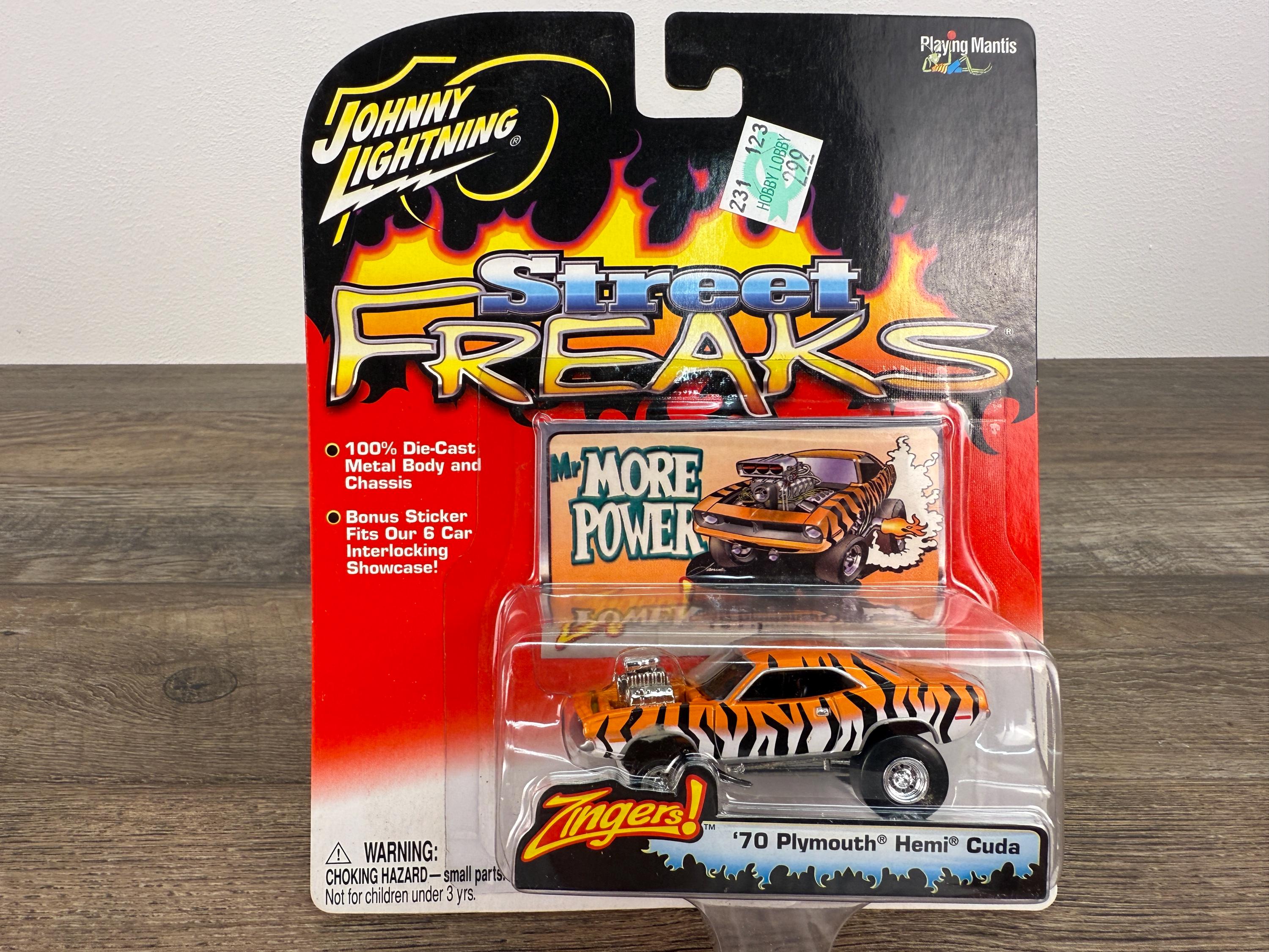Johnny Lightning Zingers '70 Plymouth HEMI Cuda Diecast Car 1:64