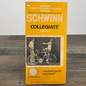 Schwinn Bicycle Book - Etsy Schwinn Bicycle Book - Etsy