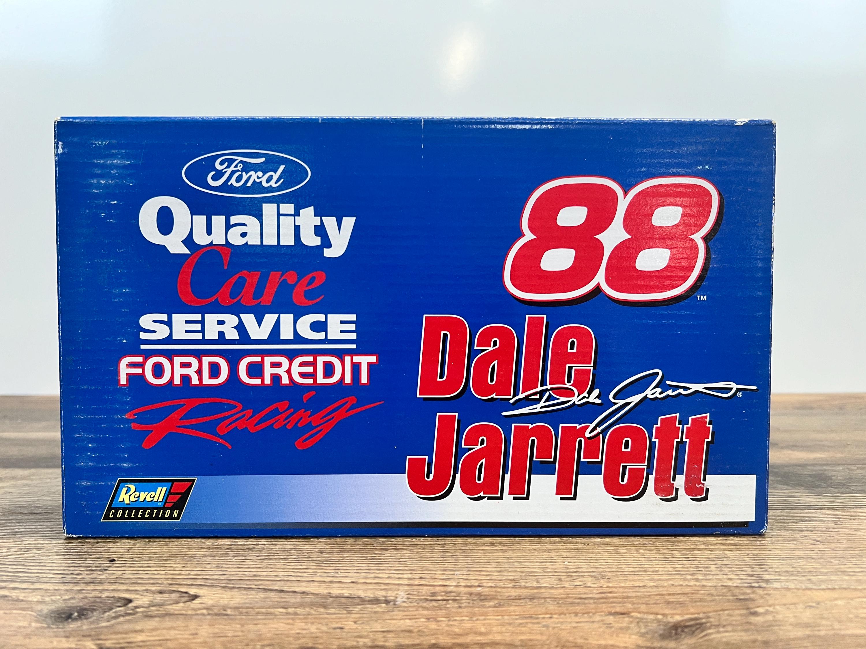 Revell NASCAR Dale Jarrett #88 Ford Quality Care 1:24 Scale Die Cast Car – Racing Collectible Model – NASCAR Display Memorabilia