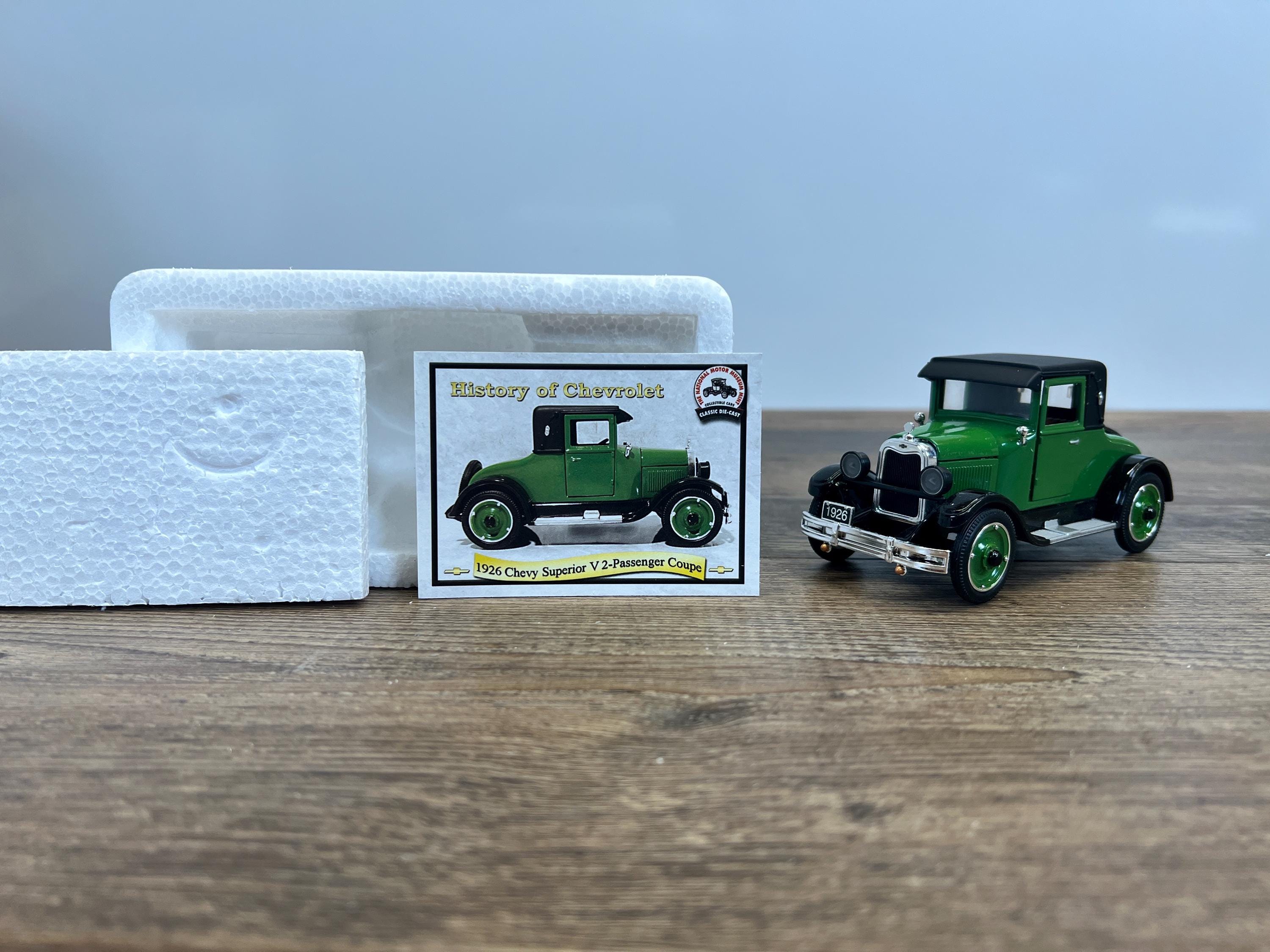 1926 Chevy Superior V2 Coupe – 1:32 Die-Cast Car by National Motor Museum Mint – Vintage Chevrolet Passenger Auto Collectible Model