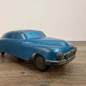 Vintage 1950s Metal Toy Car: J & S Products Diecast Collectible