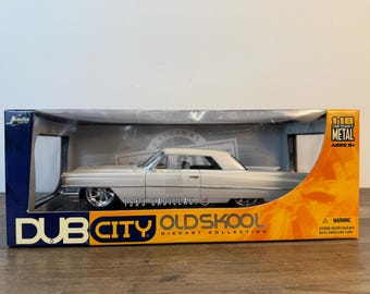 1963 Cadillac Lowrider Diecast Model Car, 1:18 Scale Jada Dub City Old Skool