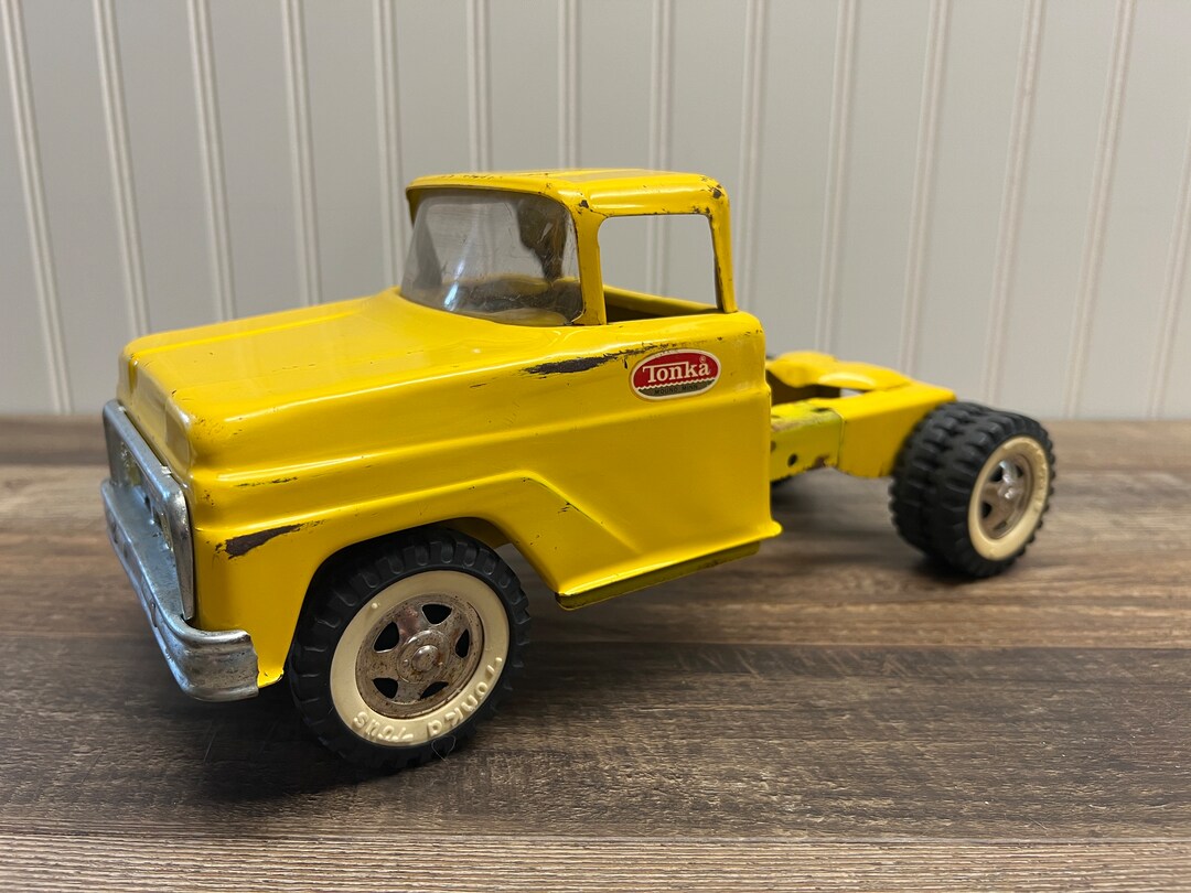Tonka Truck Yellow Ford Semi Cab 1962 Original Paint Pressed Steel - Etsy