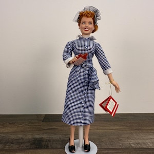 I Love Lucy Vitameatavegamin Porcelain Doll by Ashton-Drake  Vintage Collectible with COA & Box Lucy Show Memorabilia