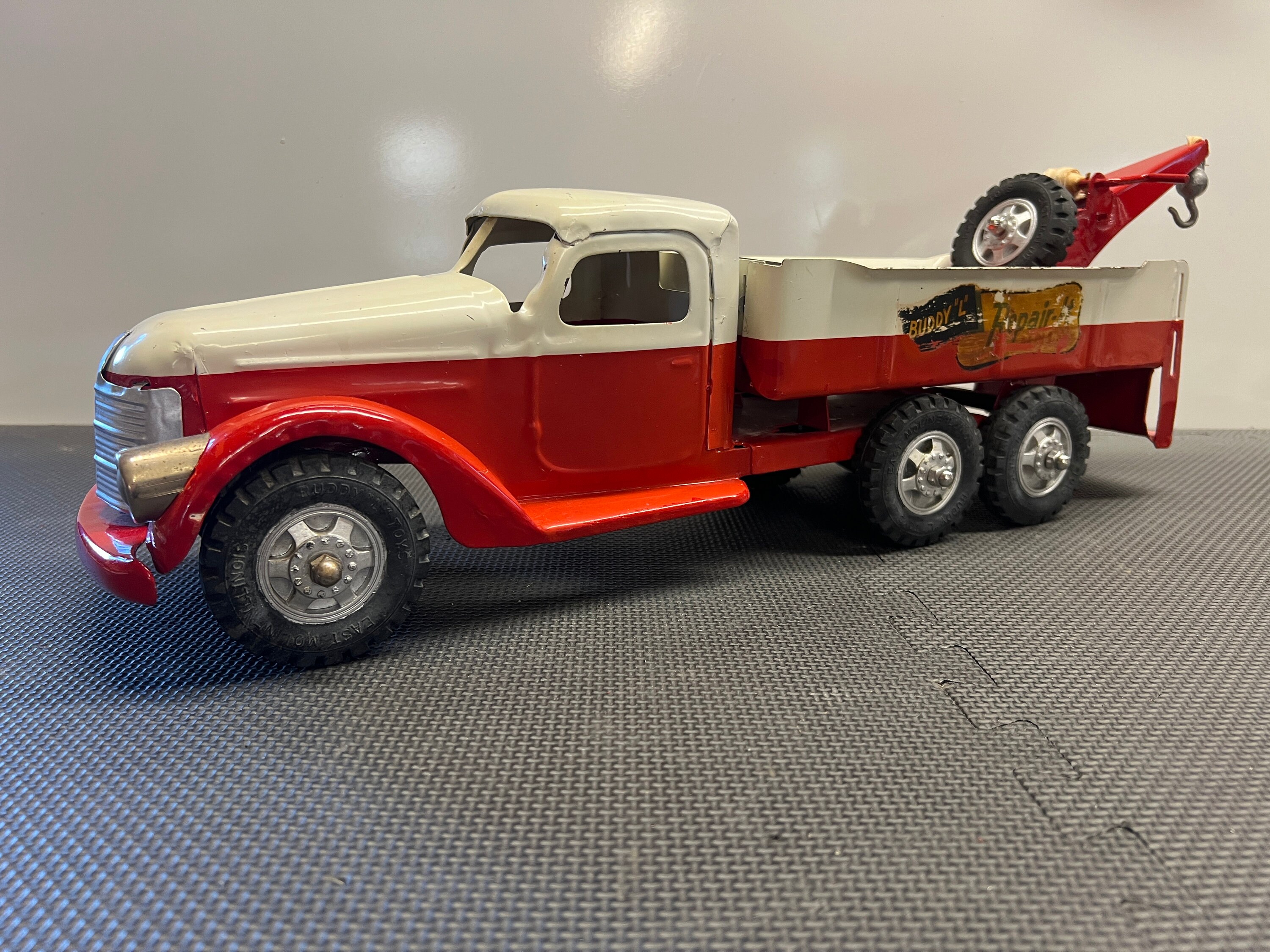Buddy L Truck Repair It Tow Truck 1940s Vintage Pressed Steel Etsy Canada