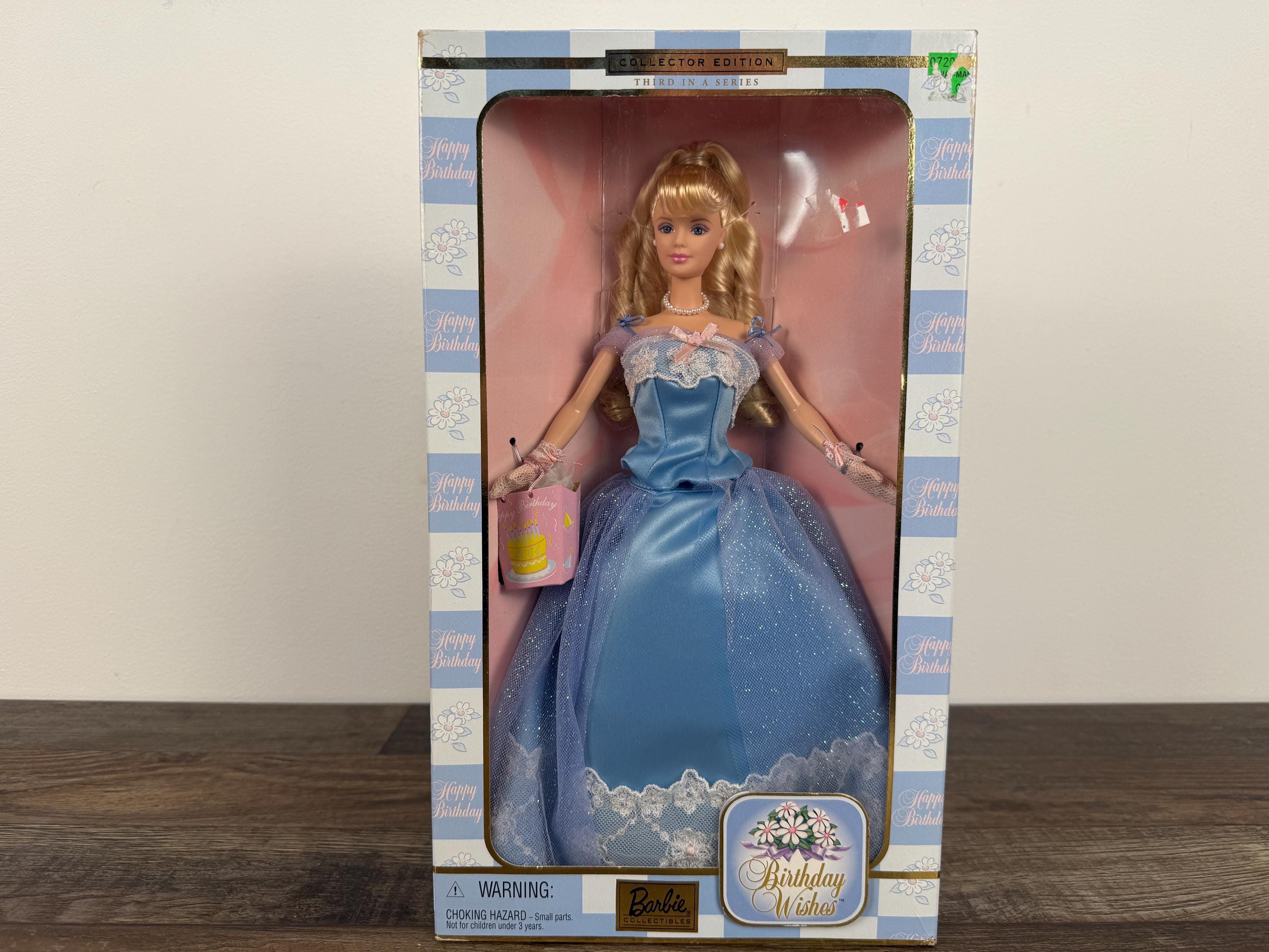 navy blue dress for baby girl Barbie Collector Birthday Wishes African-American in Blue Dress NRFB New 🌸 main image 1
