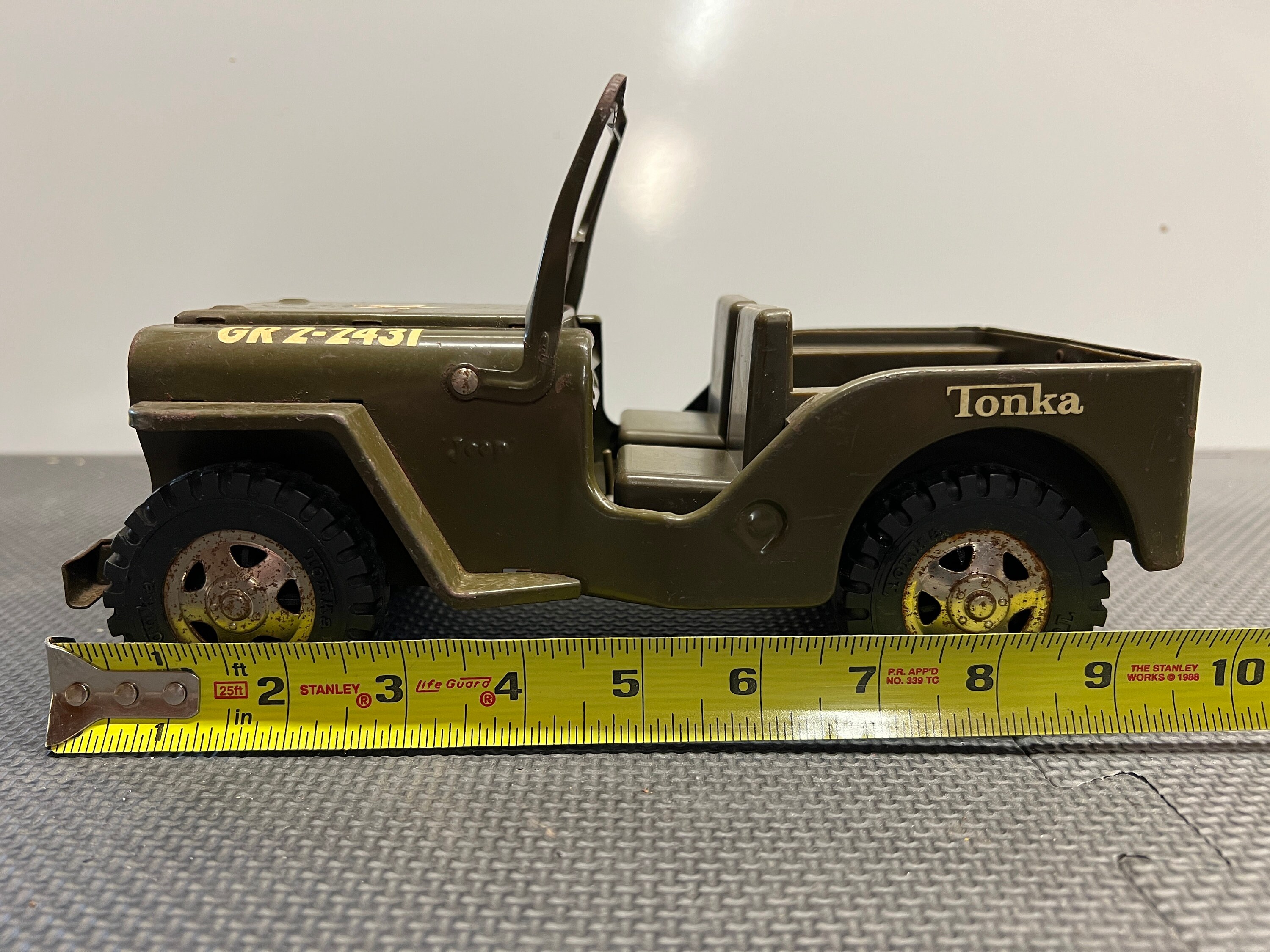 Tonka Army Jeep 1960s GR1-2431 - Etsy Tonka Army Jeep 1960s GR1-2431 - Etsy
