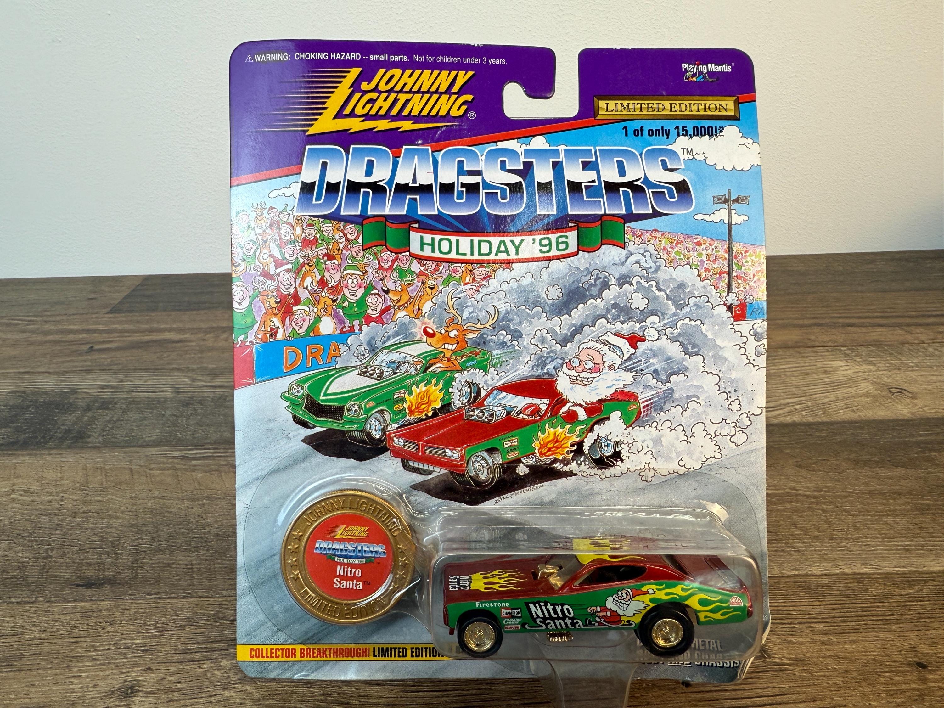 Vintage Johnny Lightning Nitro Santa Dragster: 1996 Diecast