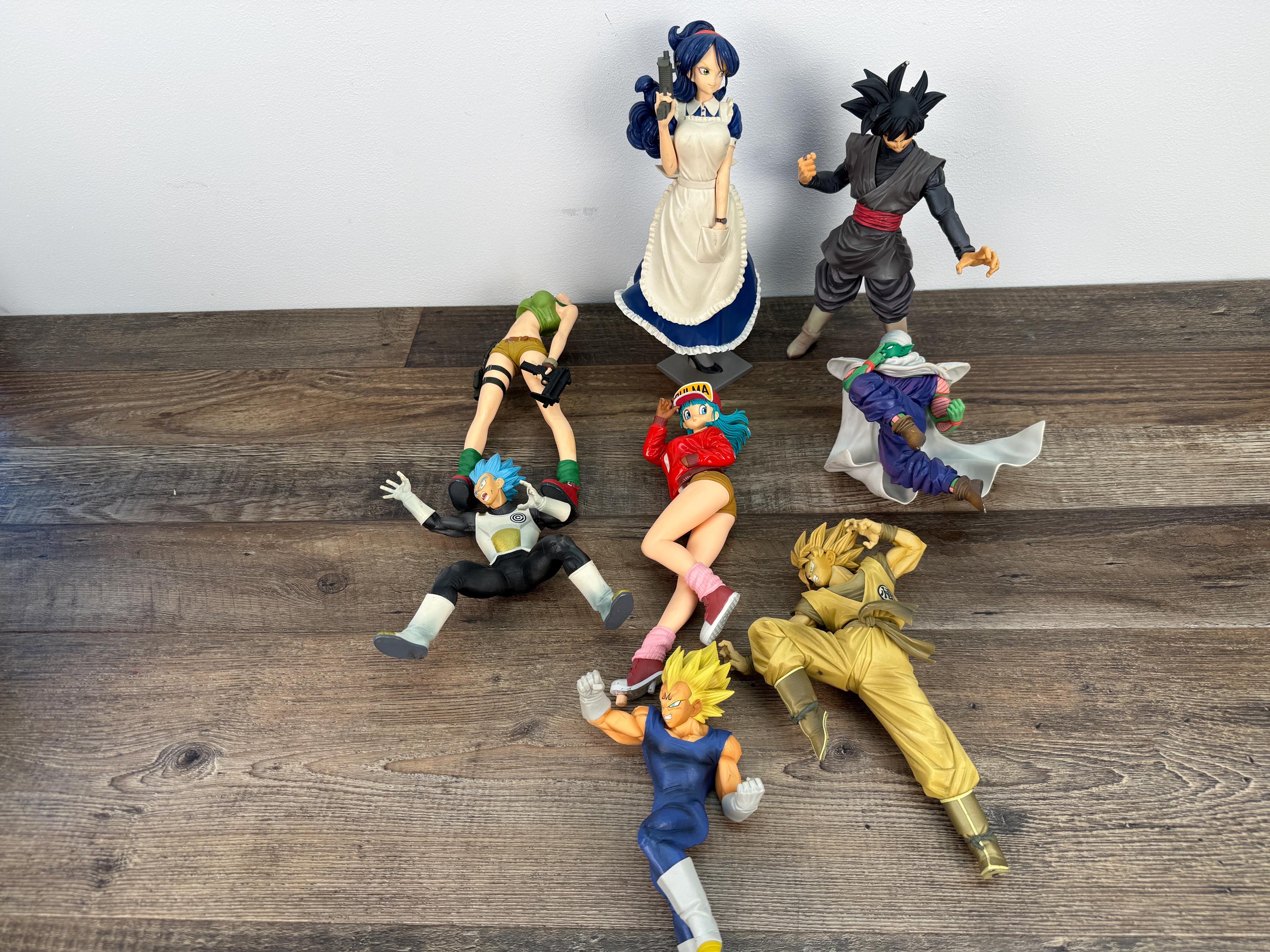 Figurines Vintage Dragon Ball Z 1992 - Bandai - Lot De 5 Personnages (Goku, Vegeta...) - Neuf