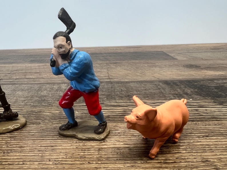 Safari Ltd Jamestown Settlers Figures Pilgrims Chicken Pig Camp Fire