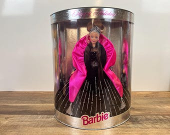 Barbie Doll Happy Holidays 1998 Vintage Special Edition  Holiday Celebration Collectible  Original Box  Christmas Barbie Doll