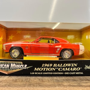 1969 Camaro Baldwin Motion Diecast Car 1:18 ERTL American Muscle Chevy Collector Model Classic Muscle Car Display