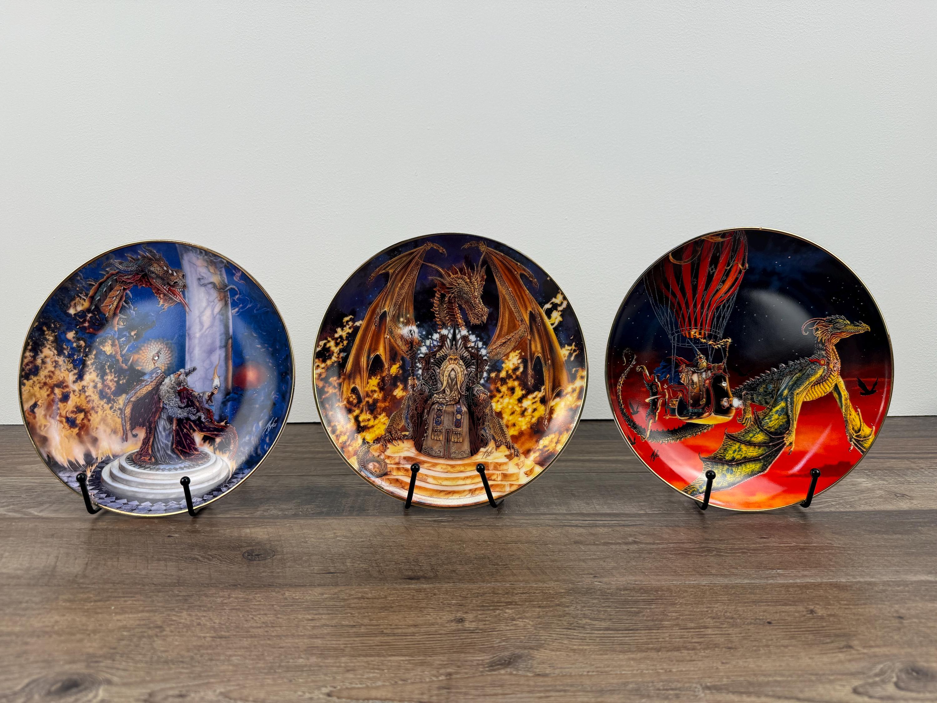 Royal Doulton Dragon Plate Set - Etsy