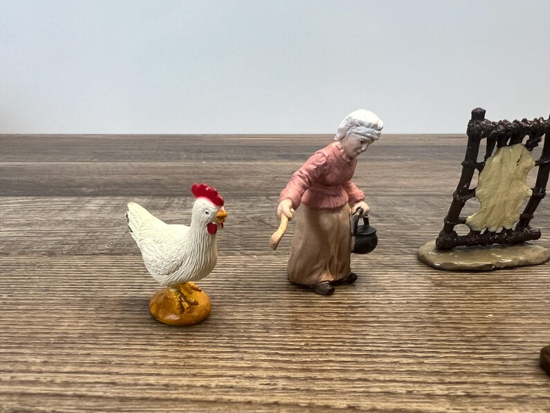 Safari Ltd Jamestown Settlers Figures Pilgrims Chicken Pig Camp Fire