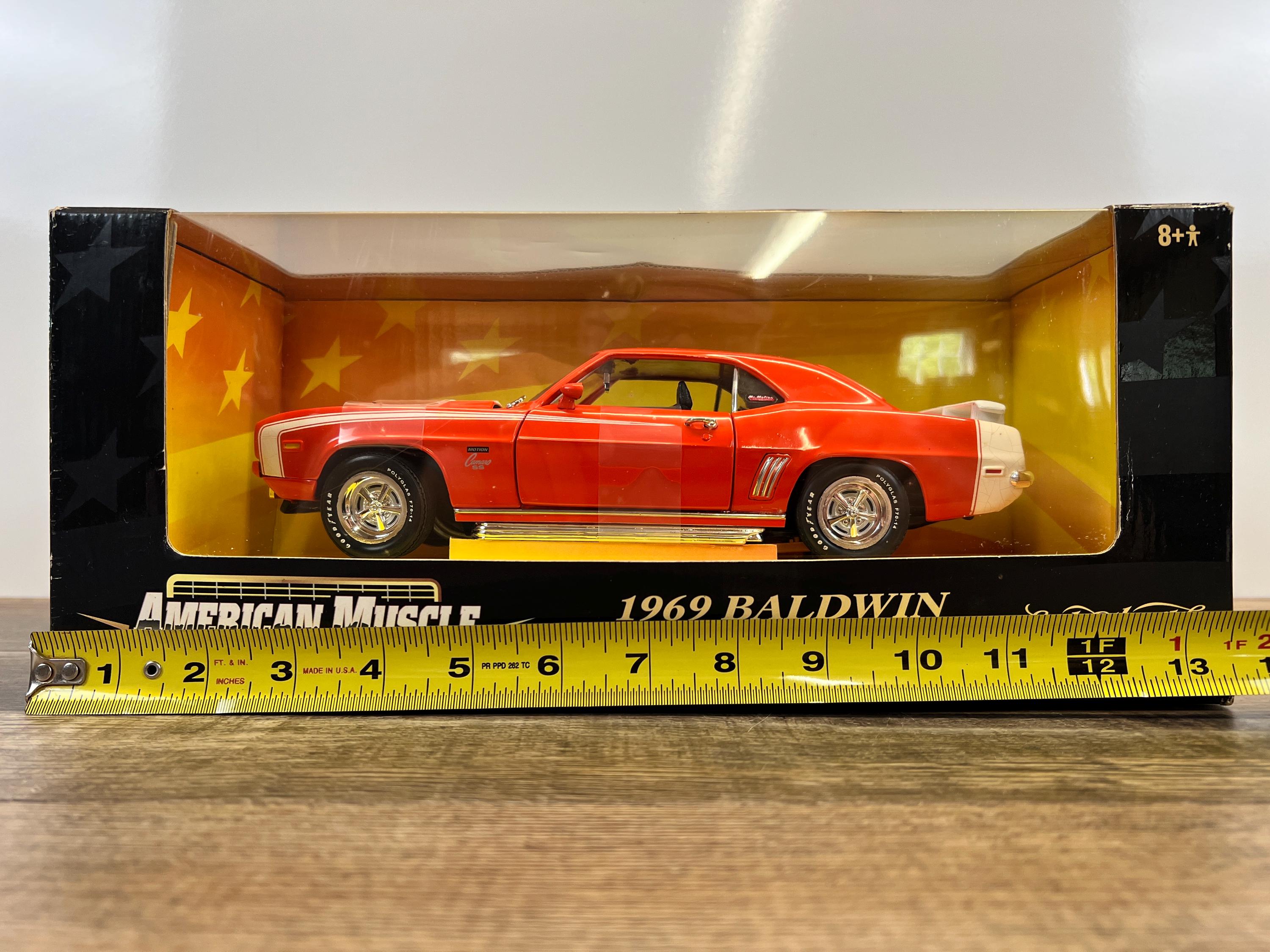 1969 Camaro Baldwin Motion Diecast Car 1:18 ERTL American