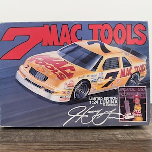 Monogram #7 Mac Tools Chevy Lumina Harry Gant NASCAR Model Kit – 1/24 Scale Open Box Sealed Parts