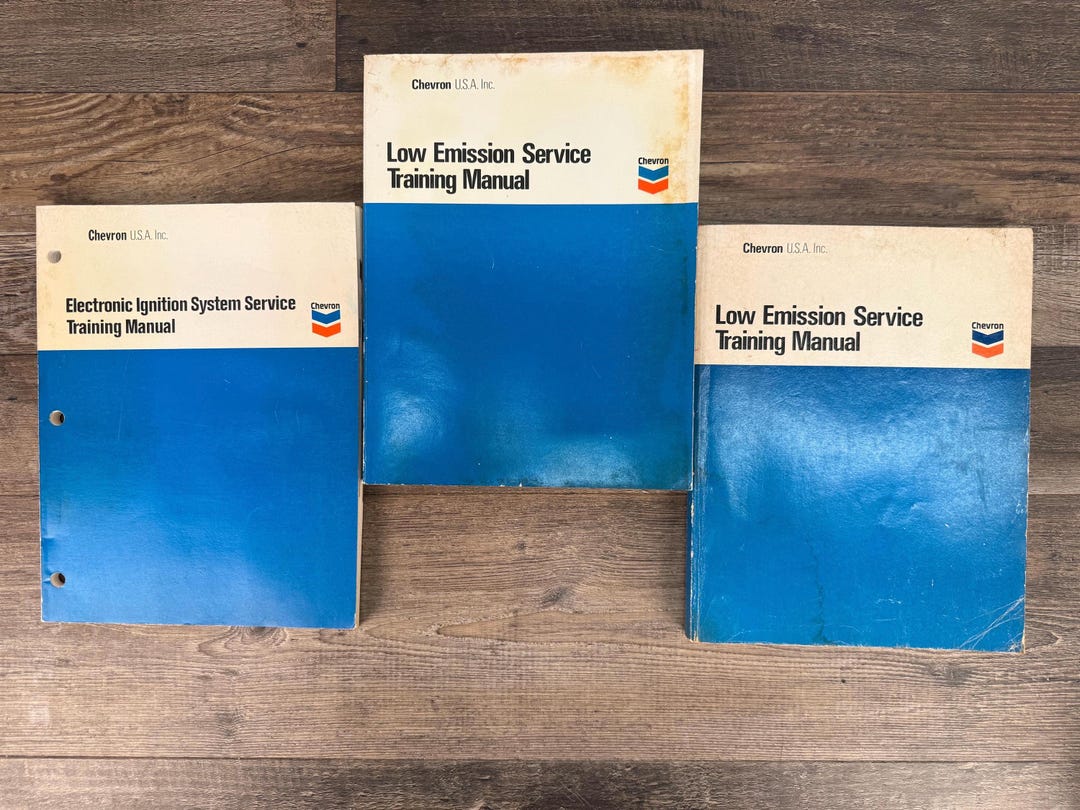 Vintage Chevron Training Manuals Emissions & Ignitions 1970s 1980s ...