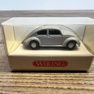 Wiking Volkswagen 1200 – 1/87 Scale HO Model Car – New in Box #830 02 13 – Die-Cast VW Beetle – Collectible Miniature Auto
