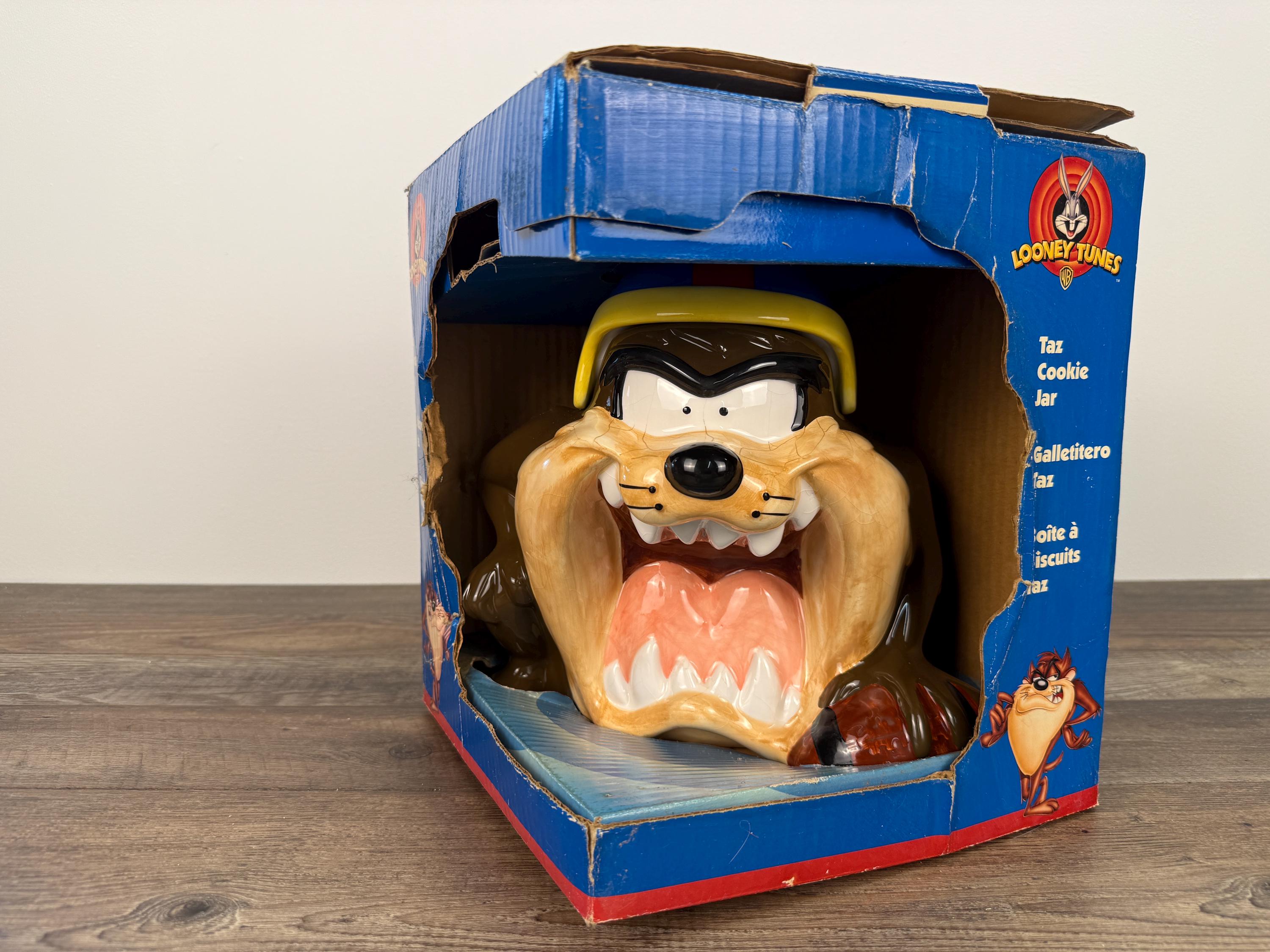 680 Looney Tunes タズマニアンデビル クッキージャー 陶器製 ルーニー