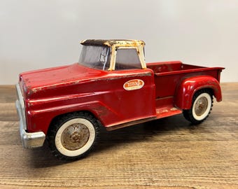 Original Tonka Stepside Pickup Truck W/ Trailer