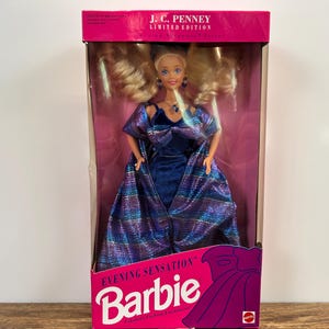 Barbie Evening Sensation 1992 J.C. Penney Limited Edition 1278 Vintage Mattel Collectible Doll  Barbie in Original Box