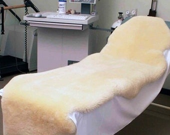 Genuine Sheepskin Rug - Champagne Medical Sheepskin Rug | Extra Large hide Rug Premium New Zealand Sheepskin Rug & Throw, Double Pelt, SALE