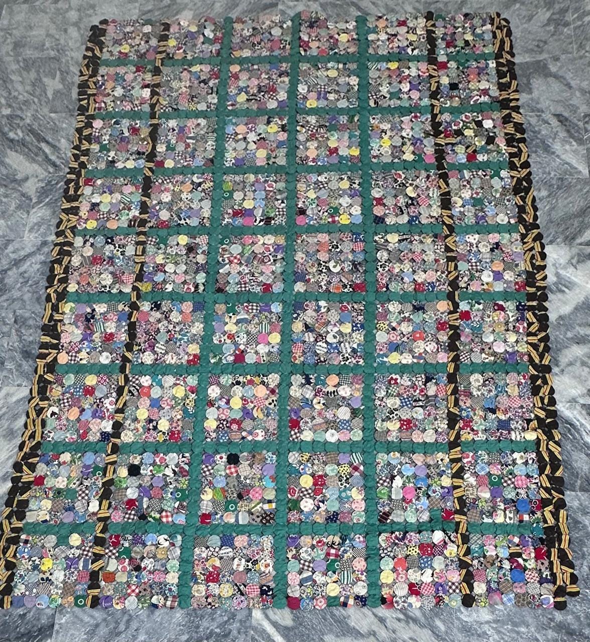 Antique yoyo quilt - Etsy 日本