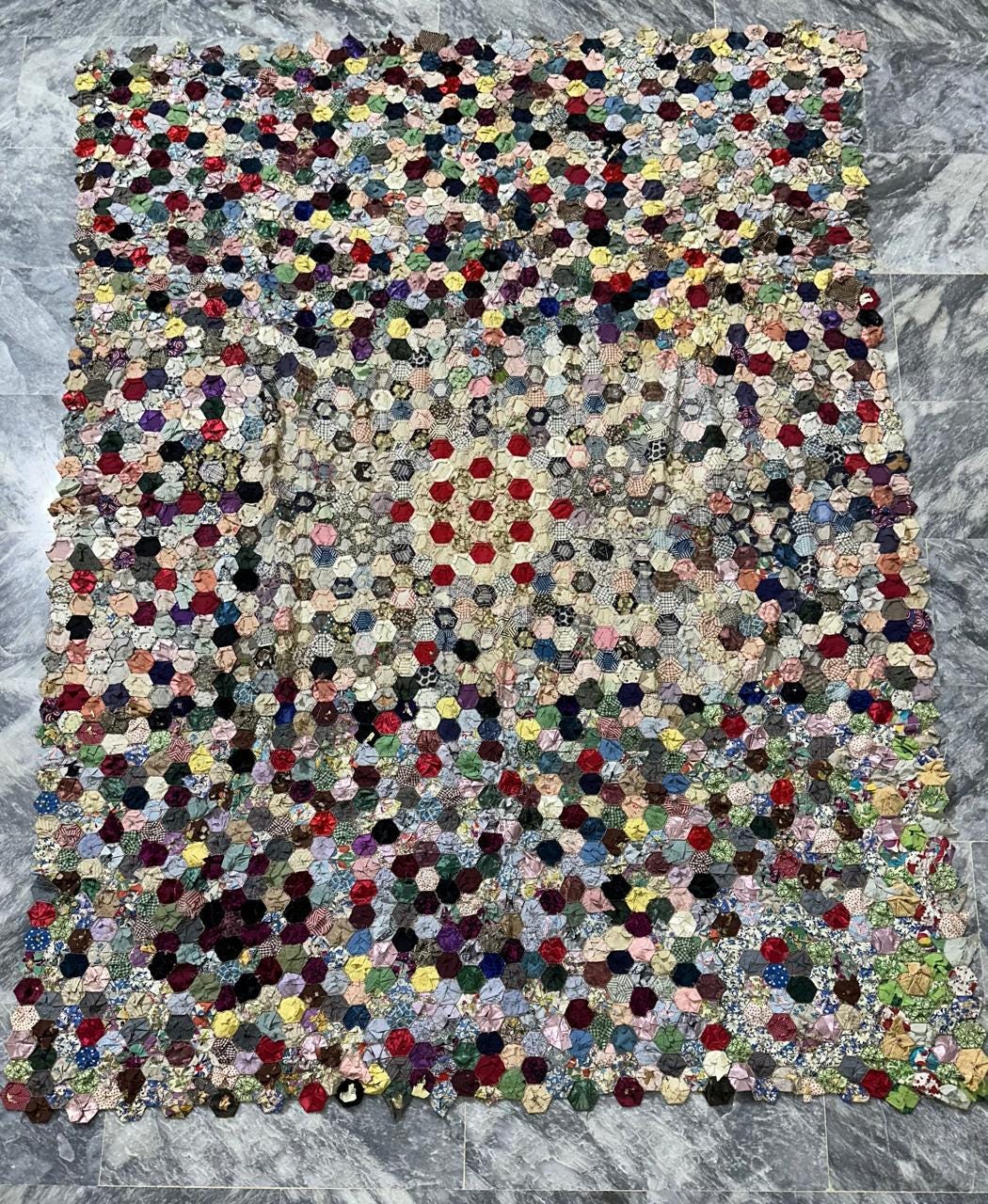 Antique yoyo quilt - Etsy 日本