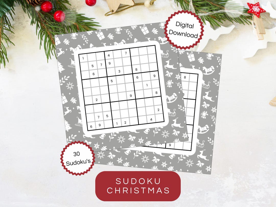 Christmas Sudoku Printable Festive - Il 1080xN.6426463239 94qz 