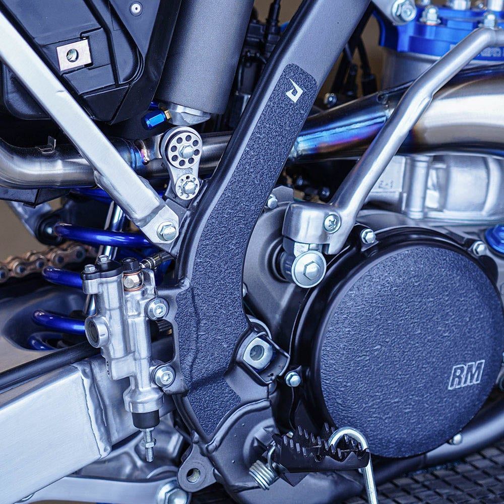Protectores De Cuadro Negros Con Agarre Para Suzuki RM125 (2004-2008) – Marca Pryme