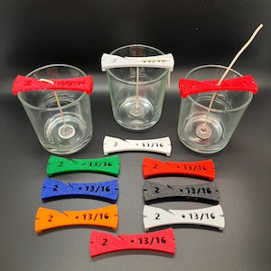 Candle Wick Holder - Wick Centering Tool for Candle Making - 3D Printed with PETG Multiple Sizes and Colors