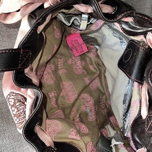 Vintage Juicy Couture BOLSA de terciopelo ROSA Y2K Barbiecore imagen 3