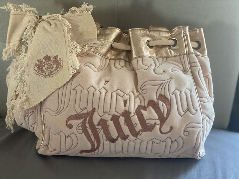 Juicy Couture daydreamer Pink Handbag DSWT. Rare. Brand new Vintage Y2K zdjęcie 10