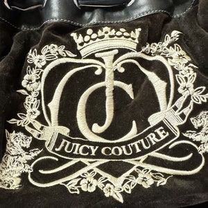 Juicy Couture Vintage Daydreamer Scottie Bag Chocolate Velour image 3