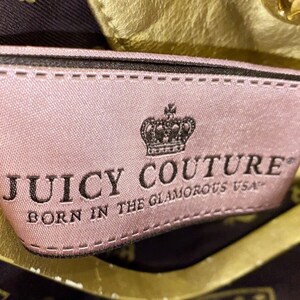 Rare Y2K Juicy Couture Pink Rose Velour Signature Daydreamer Handbag Clean image 8