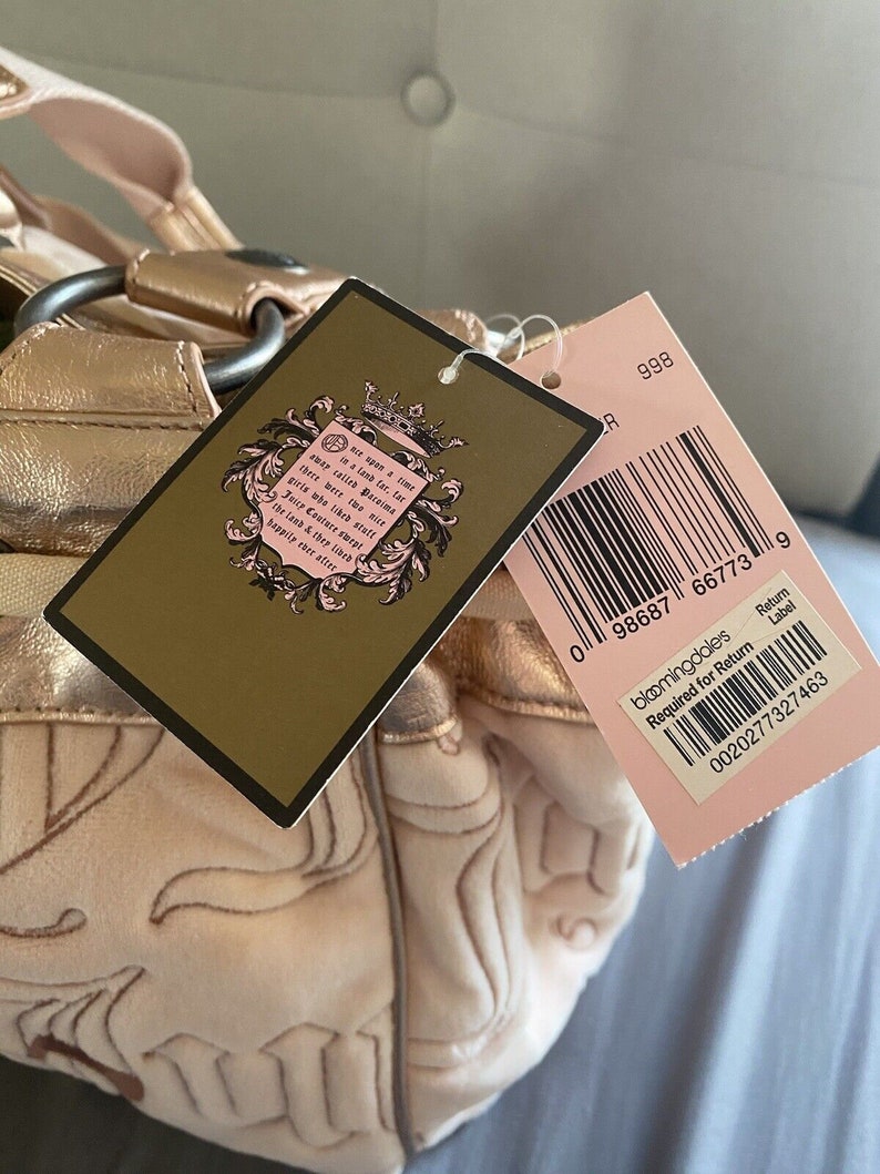 Juicy Couture daydreamer Pink Handbag DSWT. Rare. Brand new Vintage Y2K zdjęcie 4