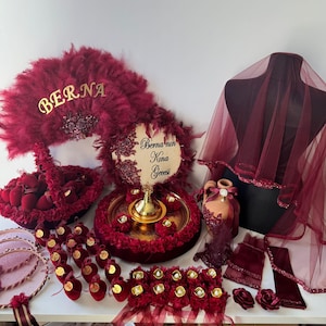 Kına Gecesi Gelin ve Damat Düğün Setleri - Henna-Nacht-Hochzeitssets für Braut und Bräutigam - Kına Gecesi Gelin ve Damat Düğün seti