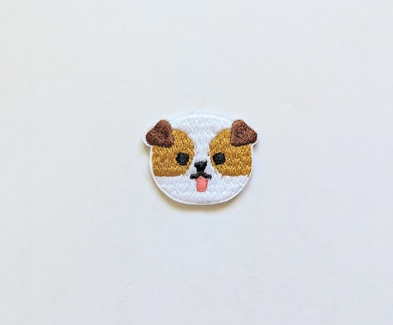 Mini Cute Jack Russell Terrier Patch: Small Dog Embroidery Badge - Main Image